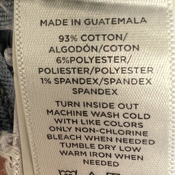 Loft Blue Jeans Women's 8 / 29 Petite Destructed High Rise Skinny Stretch Ankle - Picture 16 of 16